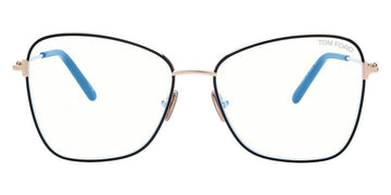 Tom Ford® FT5906-B FT5906-B 001 55 - 001 - Black/Monocolor / Shiny Rose Gold Eyeglasses