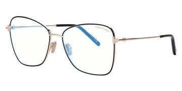 Tom Ford® FT5906-B FT5906-B 001 55 - 001 - Black/Monocolor / Shiny Rose Gold Eyeglasses