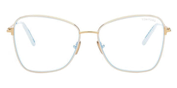 Tom Ford® FT5906-B FT5906-B 025 55 - 025 - Shiny Ivory / Shiny Deep Gold Eyeglasses