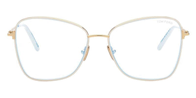 Tom Ford® FT5906-B FT5906-B 025 55 - 025 - Shiny Ivory / Shiny Deep Gold Eyeglasses