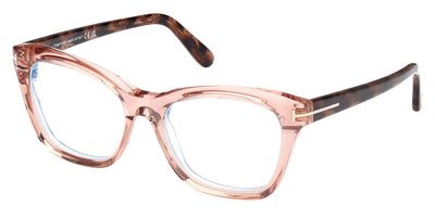 Tom Ford® FT5909-B FT5909-B 072 53 - 072 - Shiny Light Pink / Coloured Havana Eyeglasses