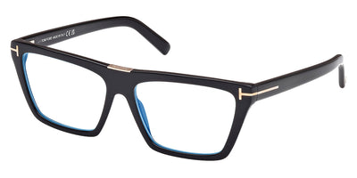 Tom Ford® FT5912-B FT5912-B 001 57 - 001 - Shiny Black / Shiny Black Eyeglasses