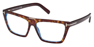 Tom Ford® FT5912-B FT5912-B 052 57 - 052 - Dark Havana / Shiny Dark Brown Eyeglasses