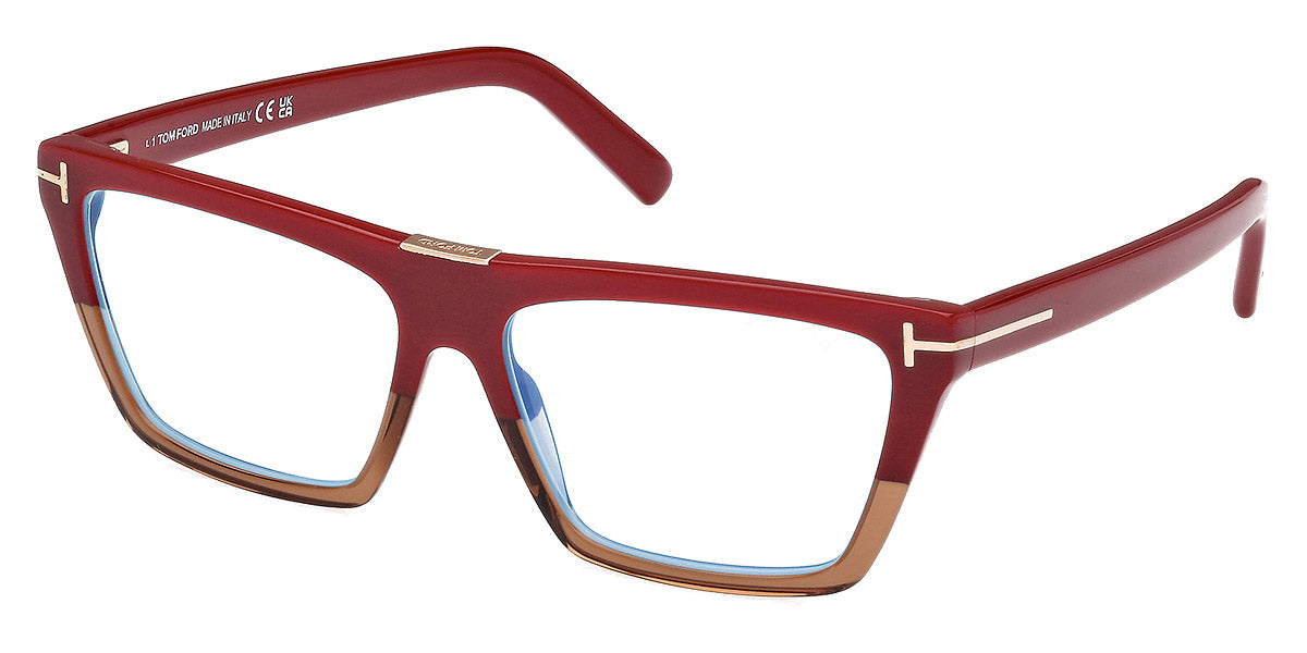 Tom Ford® FT5912-B FT5912-B 083 57 - 083 - Bordeaux/Gradient / Shiny Bordeaux Eyeglasses