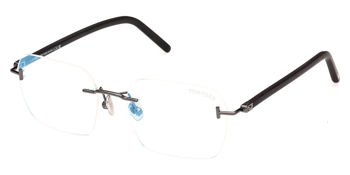 Tom Ford® FT5934-B FT5934-B 012 54 - 012 - Shiny Dark Ruthenium / Shiny Dark Ruthenium Eyeglasses