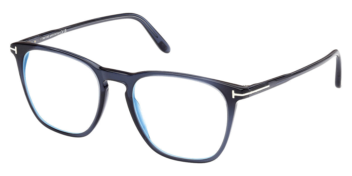 Tom Ford® FT5937-B FT5937-B 090 52 - 090 - Shiny Blue / Shiny Blue Eyeglasses