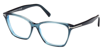 Tom Ford® FT5949-B FT5949-B 092 56 - 092 - Shiny Blue / Shiny Blue Eyeglasses