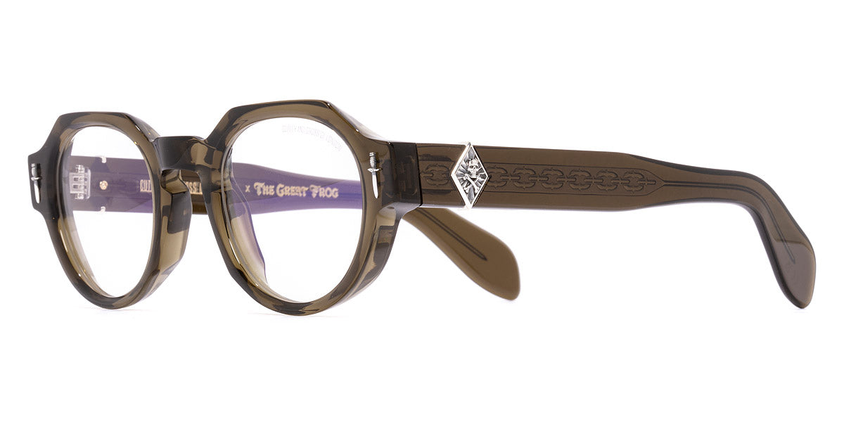 Cutler and Gross® GFOP00648 GFOP00648 OLIVE 48 - Olive Eyeglasses