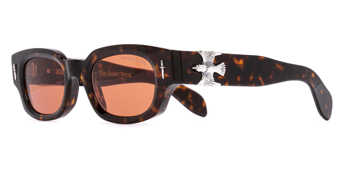 Cutler and Gross® GFSN00450 GFSN00450 HAVANA 50 - Havana Sunglasses