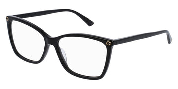 Gucci® GG0025O GUC GG0025O 001 56 - Black Eyeglasses