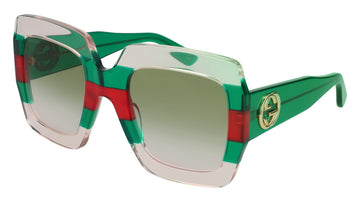 Gucci® GG0178S GUC GG0178S 001 54 - Multicolor/Green Sunglasses