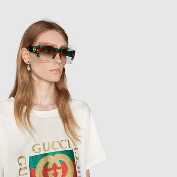 Gucci® GG0178S GUC GG0178S 001 54 - Multicolor/Green Sunglasses