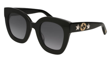 Gucci® GG0208S GUC GG0208S 001 49 - Black Sunglasses