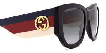 Gucci® GG0276S GUC GG0276S 001 53 - Black/Multicolor Sunglasses