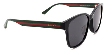 Gucci® GG0417SK GUC GG0417SK 001 56 - Black/Multicolor Sunglasses