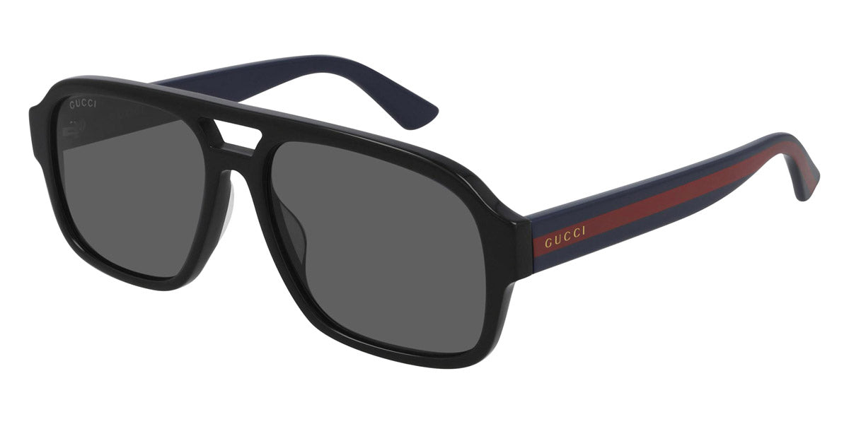 Gucci® GG0925S GUC GG0925S 001 58 - Black/Blue Sunglasses