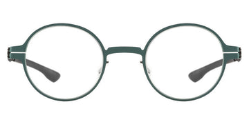 Ic! Berlin® Wilhelm Spruce Green-Gun-Metal 45 Eyeglasses