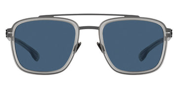 Ic! Berlin® Jacob Gun-Metal-Sky-Grey 52 Sunglasses