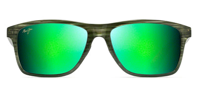 Maui Jim® Onshore GM798-15C - Olive Stripe Fade / MAUIGreen® Sunglasses