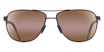 Maui Jim® Castles H728-01M - Matte Chocolate / HCL® Bronze Sunglasses