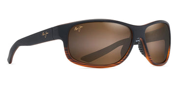 Maui Jim® Kaiwi Channel MAU Kaiwi Channel H840-25C 62 - Brown Stripe Sunglasses