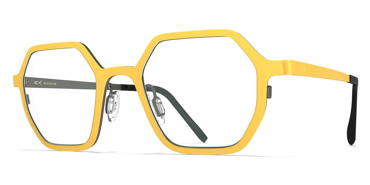 Blackfin® HARO BLF HARO 1649 46 - Pale Yellow/Gunmetal Gray Eyeglasses