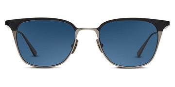 SALT.® HENDERSON SAL HENDERSON BSAS 52 - Black Sand/Antique Silver/Polarized CR39 Denim Lens Sunglasses