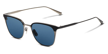 SALT.® HENDERSON SAL HENDERSON BSAS 52 - Black Sand/Antique Silver/Polarized CR39 Denim Lens Sunglasses