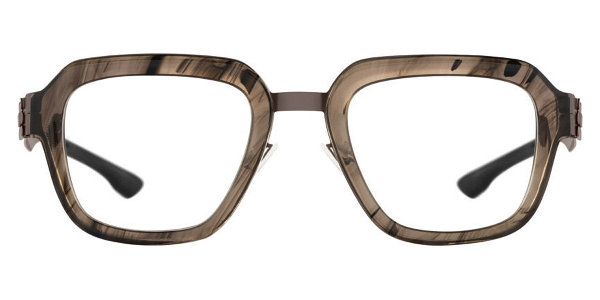 Ic! Berlin® Roger Graphite-Brown-Driftwood 51 Eyeglasses