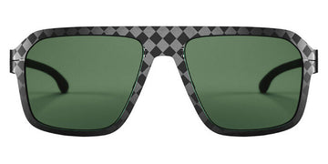 Ic! Berlin® FLX_S03 Median Night Green Polarized 57 Sunglasses