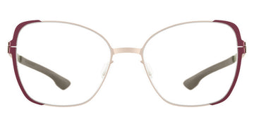 Ic! Berlin® Irine Dark Magenta Sides-Bronze 55 Eyeglasses