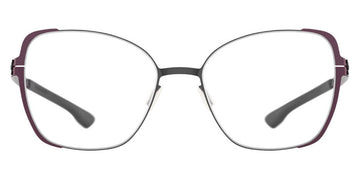 Ic! Berlin® Irine Bordeaux Sides-Gun-Metal 55 Eyeglasses