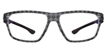 Ic! Berlin® AMG 14 Median Night - Gun-Metal Crocus 58 Eyeglasses