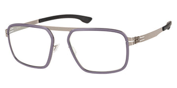 Ic! Berlin® Rhodium Shiny Graphite-Aubergine 54 Eyeglasses