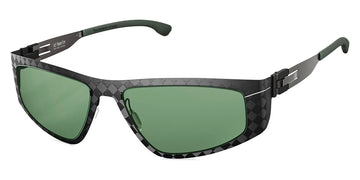 Ic! Berlin® FLX_S01 Median Night Green Polarized 58 Sunglasses