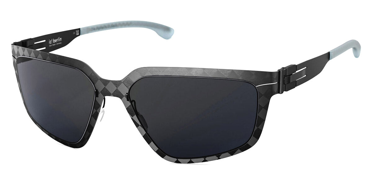 Ic! Berlin® FLX_S02 Raw Night Black Nylon 58 Sunglasses