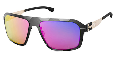 Ic! Berlin® FLX_S03 Raw Night Pink Dragonfly Mirrored 57 Sunglasses