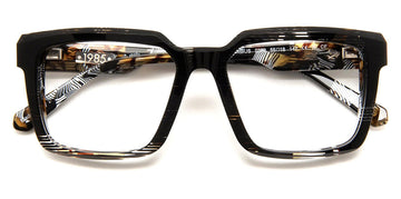 J.F. Rey® Columbus JFR Columbus 0399 55 - 0399 BLACK STRIPED / DEMI WHITE Eyeglasses