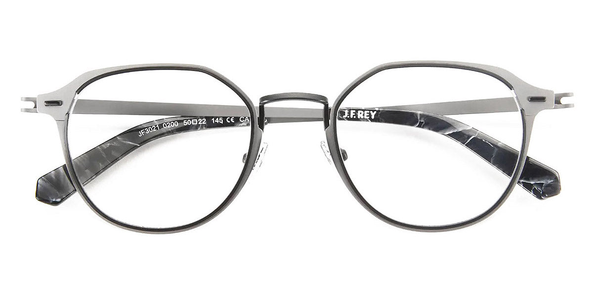 J.F. Rey® JF3021 JFR JF3021 0200 50 - 0200 Matte Gray/Black Eyeglasses