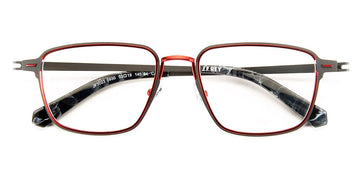 J.F. Rey® JF3023 JFR JF3023 0930 53 - 0930 Satin Gunmetal/Red Eyeglasses