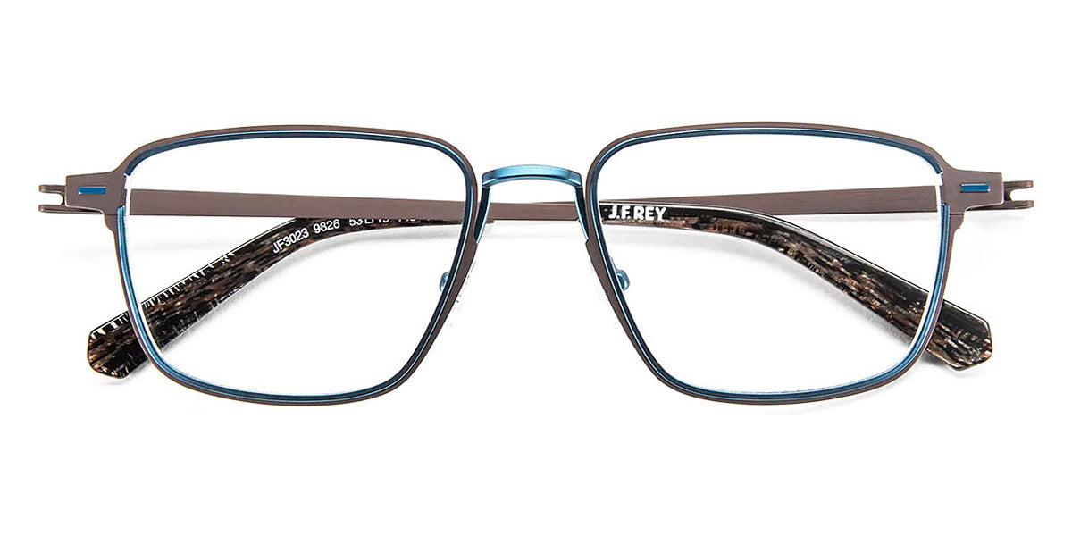 J.F. Rey® JF3023 JFR JF3023 9826 53 - 9826 Gray/Blue Electric Eyeglasses