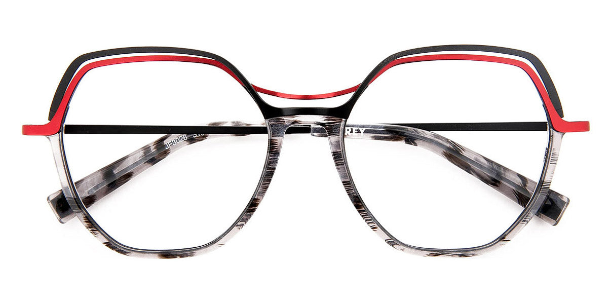 J.F. Rey® JF3026 JFR JF3026 3101 53 - 3101 Nice Black/Red/Black Eyeglasses