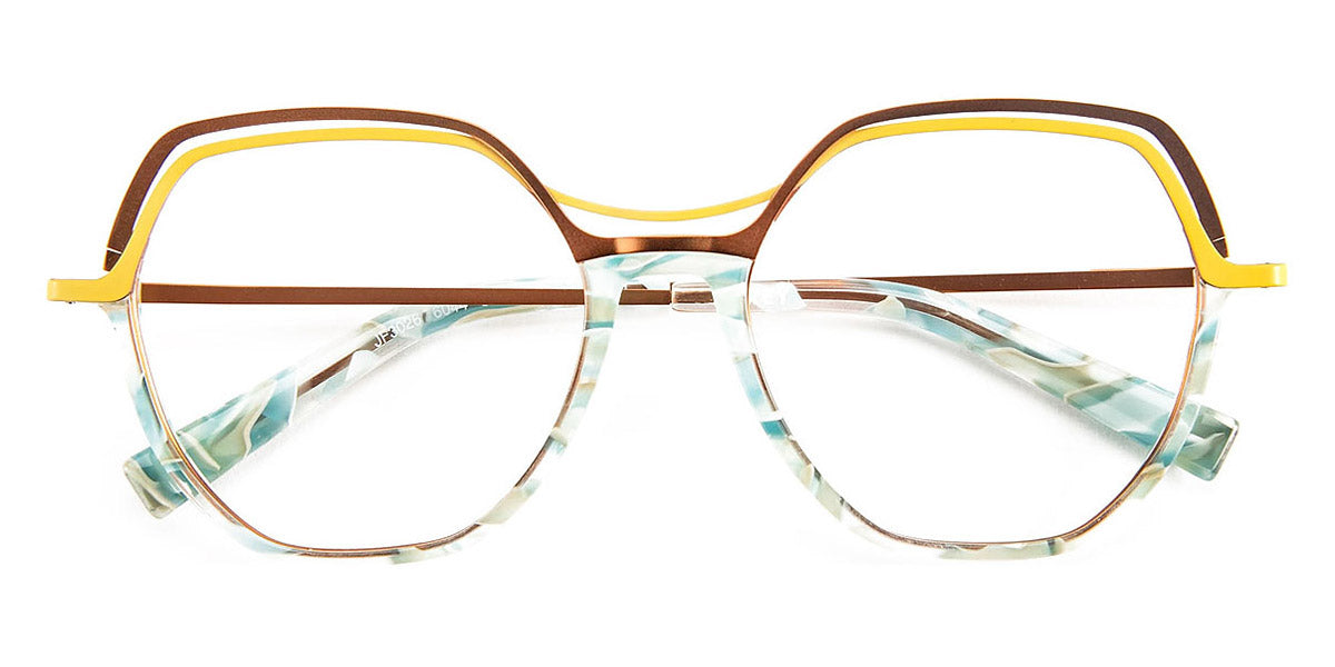 J.F. Rey® JF3026 JFR JF3026 6044 53 - 6044 Green/Orange/Yellow Eyeglasses