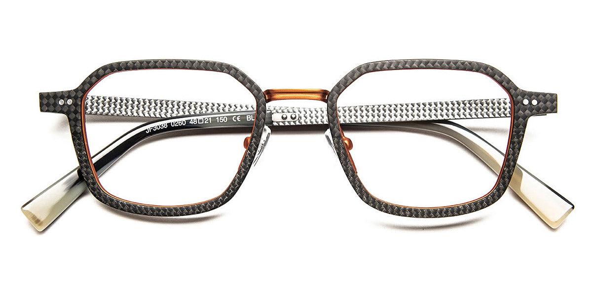 J.F. Rey® JF3038 JFR JF3038 0260 48 - 0260 Carbon/Orange Eyeglasses