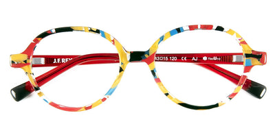 J.F. Rey® Bebop JFR Bebop 3555 43 - 3555 Black/Red/Yellow Eyeglasses