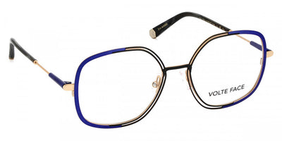 J.F. Rey® Via JFR Via 2501 51 - 2501 Blue/Black/Gold Eyeglasses