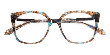 J.F. Rey® PA092 JFR PA092 9020 49 - 9020 Demi Blue/Shiny Gunmetal Eyeglasses