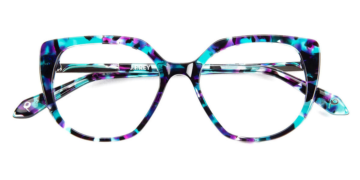 J.F. Rey® PA093 JFR PA093 4009 48 - 4009 Demi Turquoise/Shiny Silver Eyeglasses