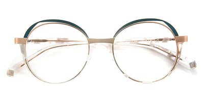 J.F. Rey® PA097 JFR PA097 1055 48 - 1055 White/Pink Gold/Green Eyeglasses