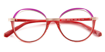 J.F. Rey® PA097 JFR PA097 3050 48 - 3050 Red/Light Gold/Orchid Eyeglasses